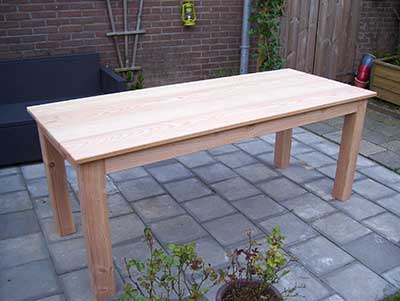 Houten tafel op maat
